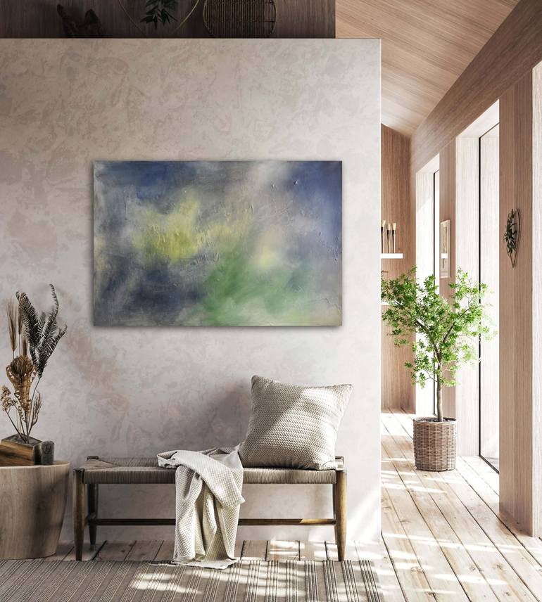 Original Abstract Expressionism Abstract Painting by Karolina Borovinskich