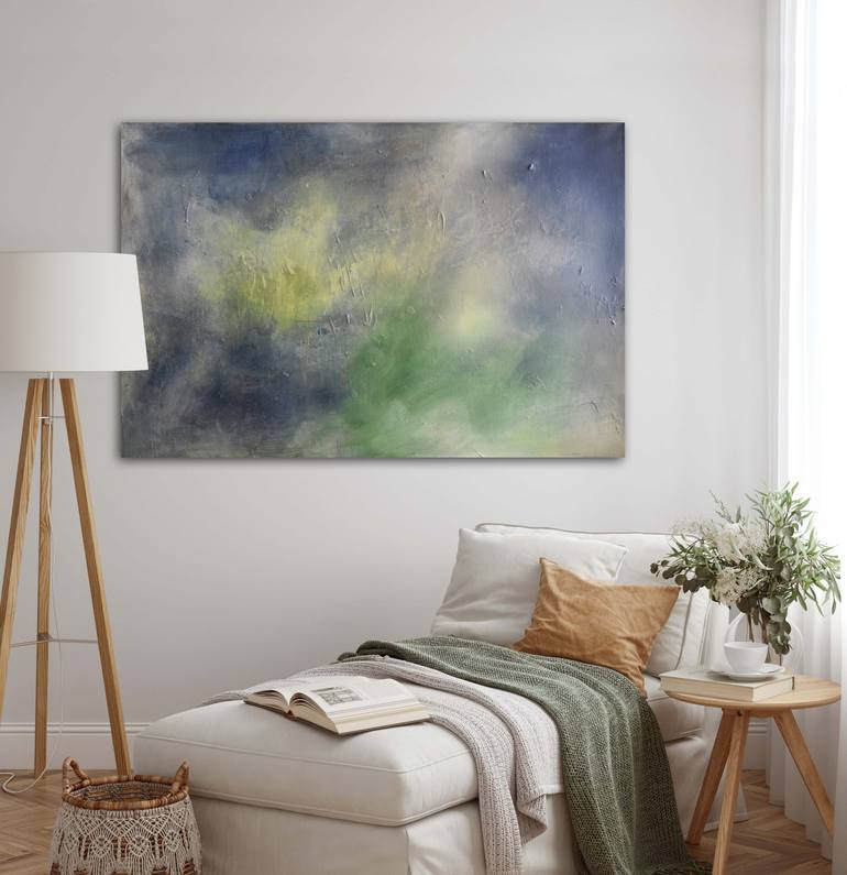 Original Abstract Expressionism Abstract Painting by Karolina Borovinskich