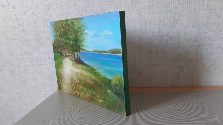 Original Conceptual Landscape Painting by Viktoriia Klymenko