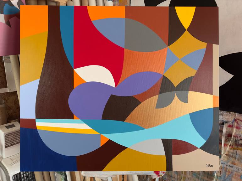 Original Abstract Expressionism Abstract Painting by Federico Pinto Schmid