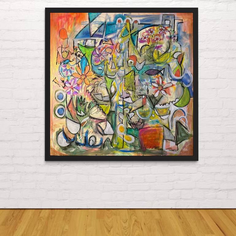 Original Abstract Painting by Federico Pinto Schmid