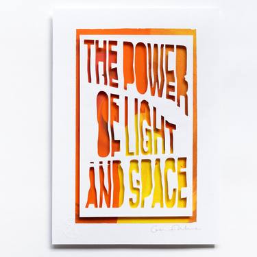 The Power of Light and Space II (Framed Paper-Cut Artwork) thumb