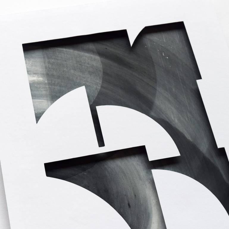Original Abstract Typography Mixed Media by Owen Gildersleeve