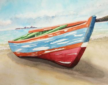 Print of Beach Paintings by Mónica Tejero