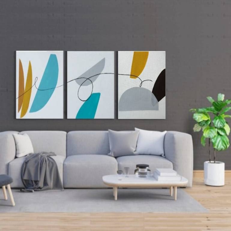 Original Abstract Painting by Mónica Tejero