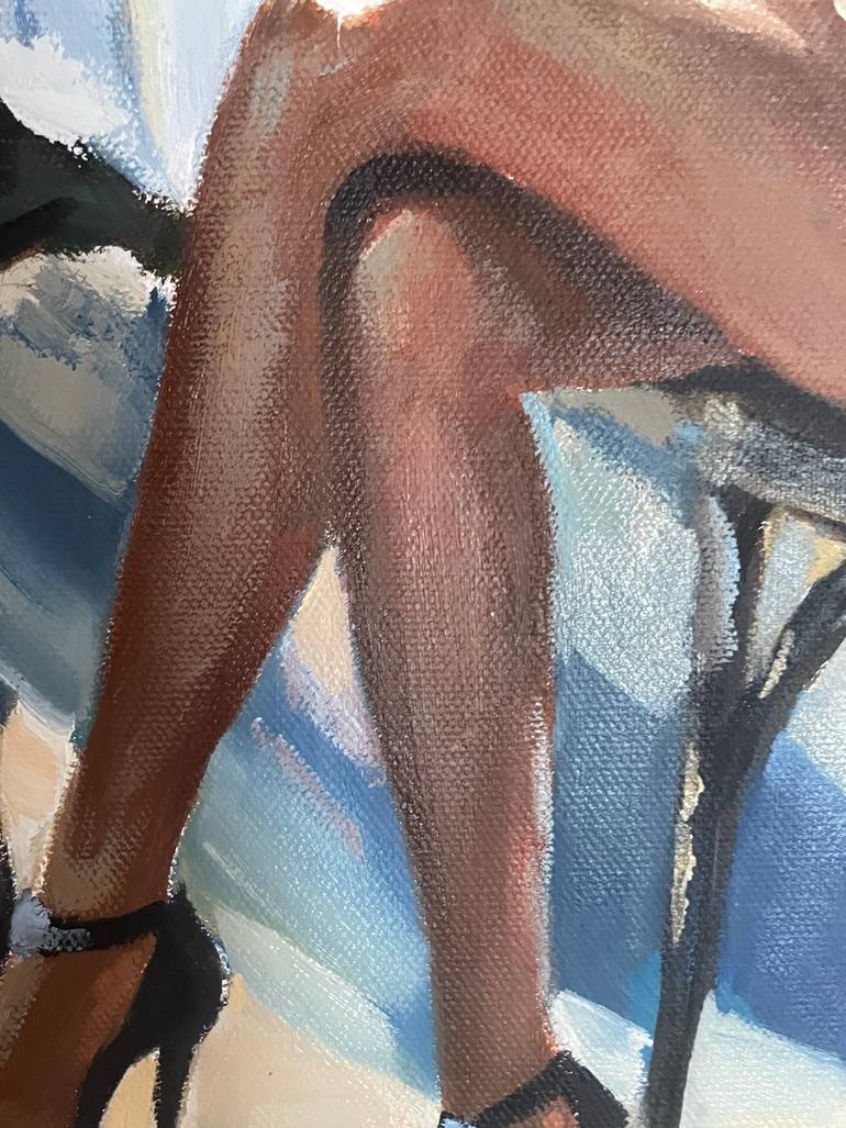 Original Impressionism People Painting by Anna Reznikova