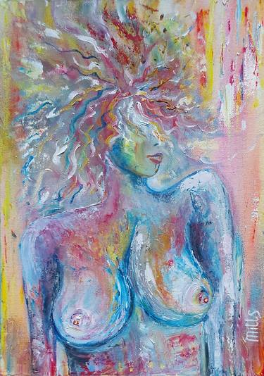 Print of Abstract Nude Paintings by Tania Mills