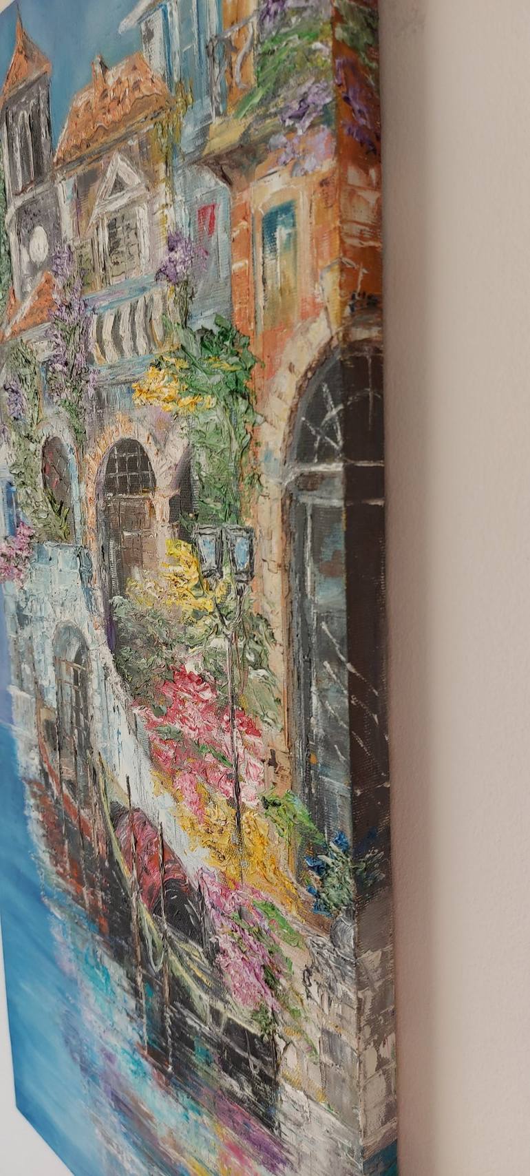 Original Impressionism Architecture Painting by Tania Mills