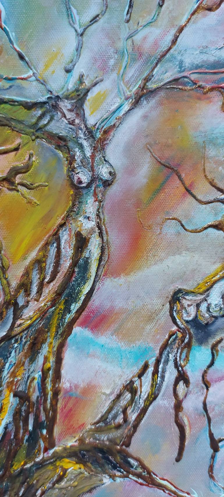 Original Abstract Nude Painting by Tania Mills