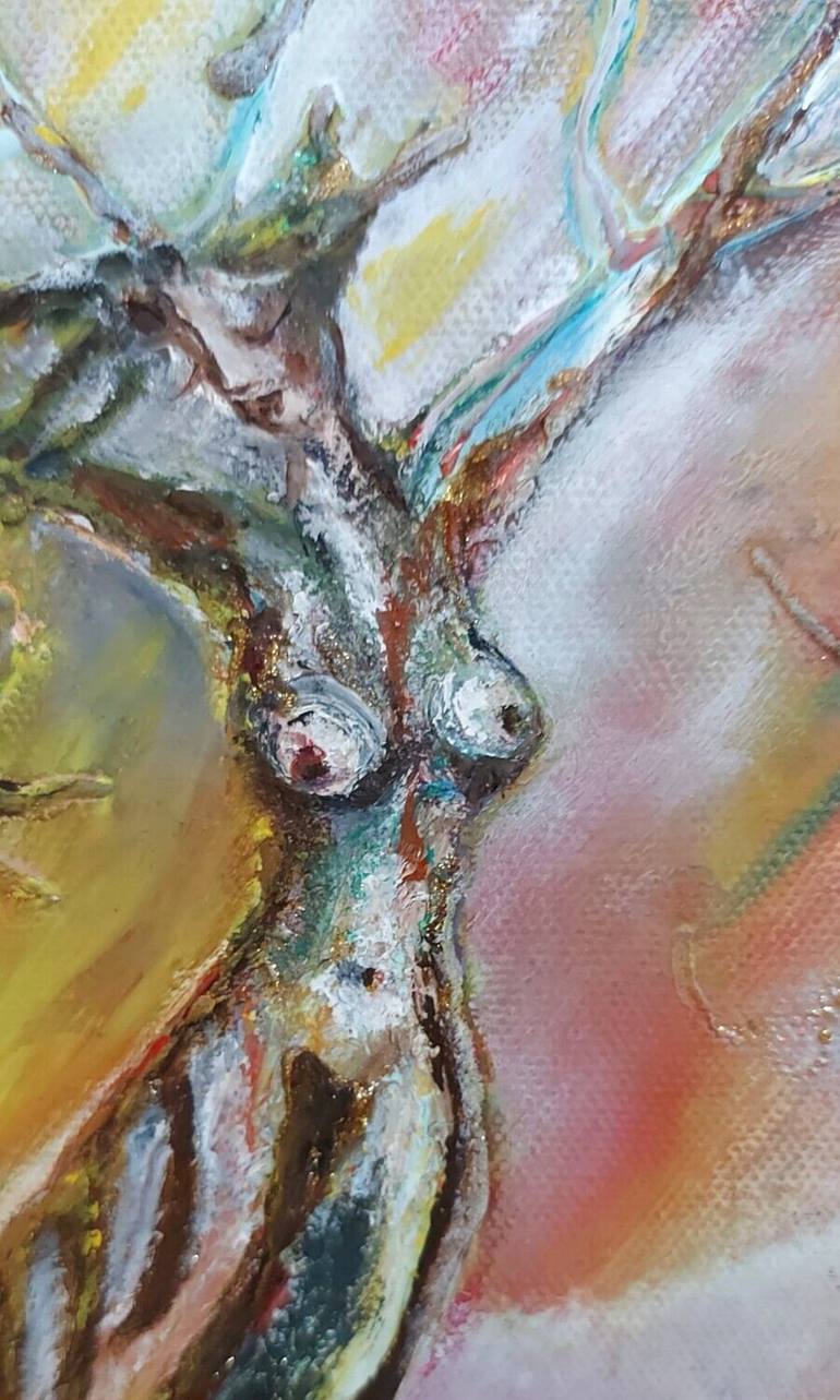 Original Abstract Nude Painting by Tania Mills