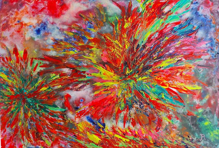 Neon Emotions. Abstraction. Painting by Tania Mills | Saatchi Art Neon Emotions. Abstraction. Painting by Tania Mills | Saatchi Art