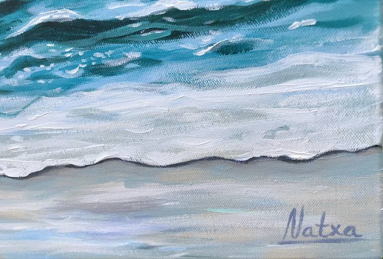Original Beach Painting by Natalia Nosek NATXA