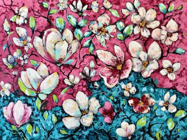 Original Floral Paintings by Natalia Nosek NATXA