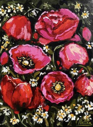 Print of Pop Art Floral Paintings by Natalia Nosek NATXA