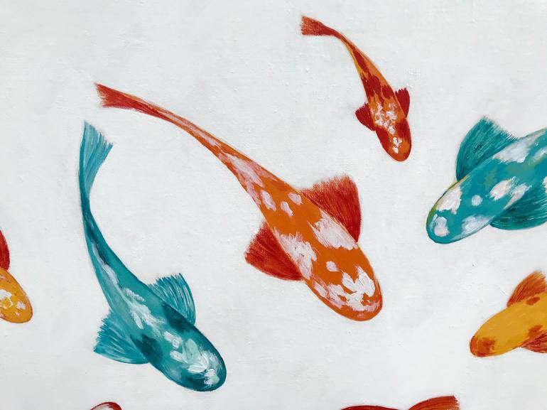 Original Pop Art Fish Painting by Natalia Nosek NATXA