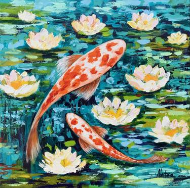 Print of Pop Art Fish Paintings by Natalia Nosek NATXA