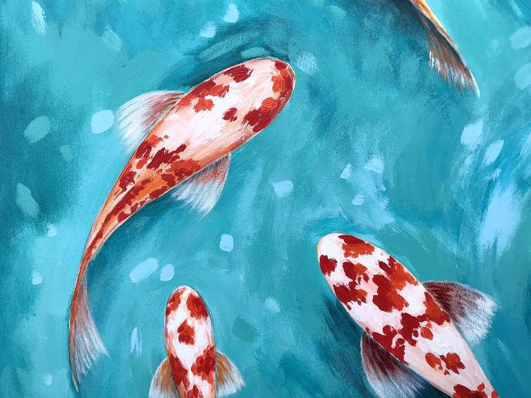 Original Pop Art Fish Painting by Natalia Nosek NATXA