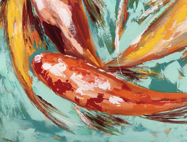 Original Fish Painting by Natalia Nosek NATXA