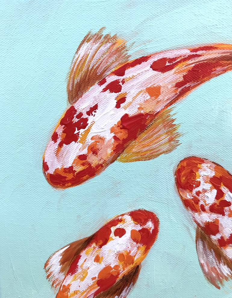 Original Fish Painting by Natalia Nosek NATXA