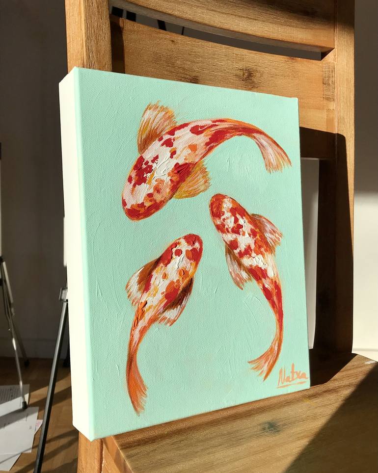 Original Fish Painting by Natalia Nosek NATXA