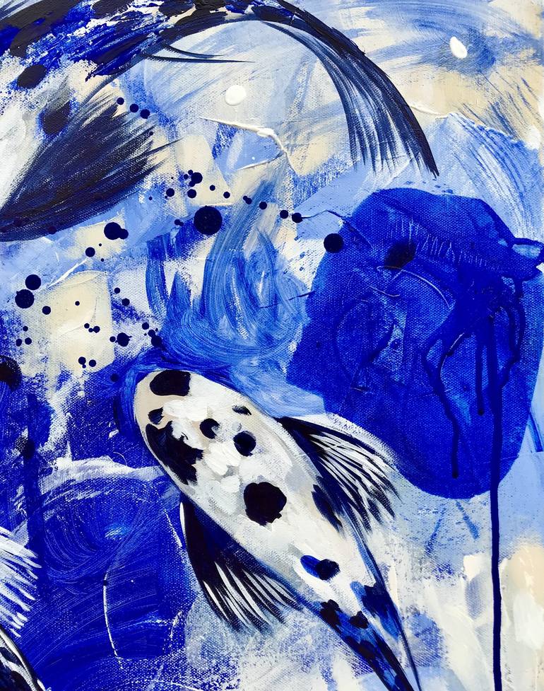 Original Pop Art Fish Painting by Natalia Nosek NATXA