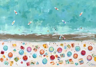 Print of Pop Art Beach Paintings by Natalia Nosek NATXA