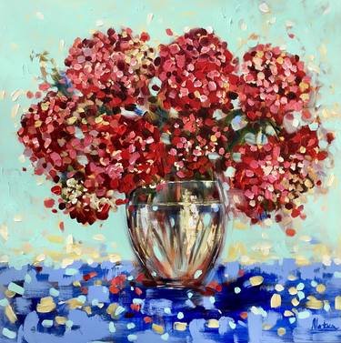 Original Pop Art Floral Paintings by Natalia Nosek NATXA