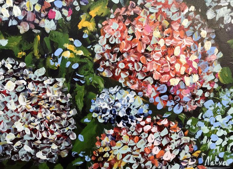 Original Floral Painting by Natalia Nosek NATXA