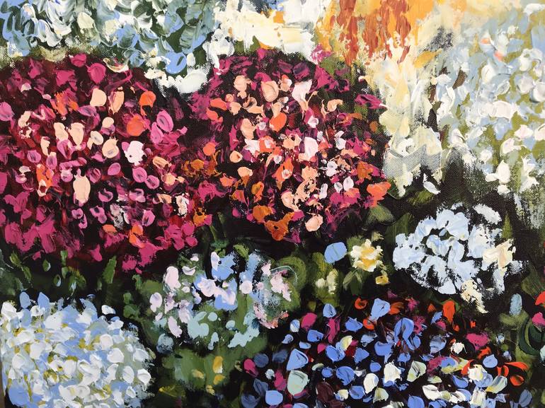 Original Pop Art Floral Painting by Natalia Nosek NATXA