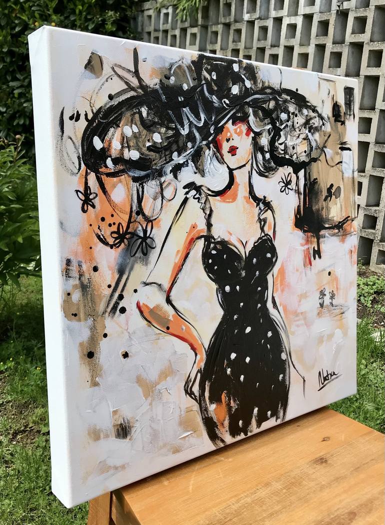 Original Pop Art Women Painting by Natalia Nosek NATXA