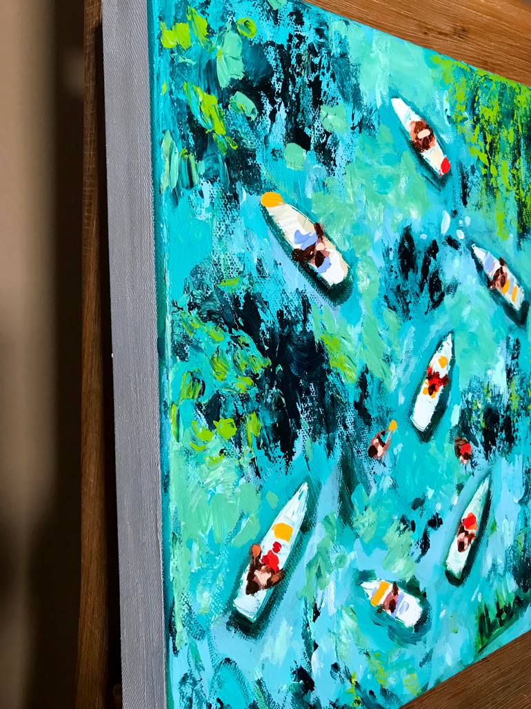 Original Contemporary Seascape Painting by Natalia Nosek Natxa