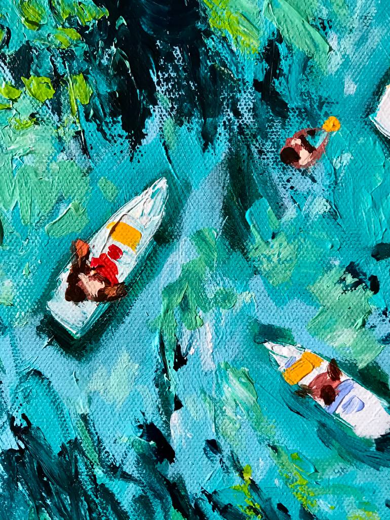 Original Contemporary Seascape Painting by Natalia Nosek Natxa