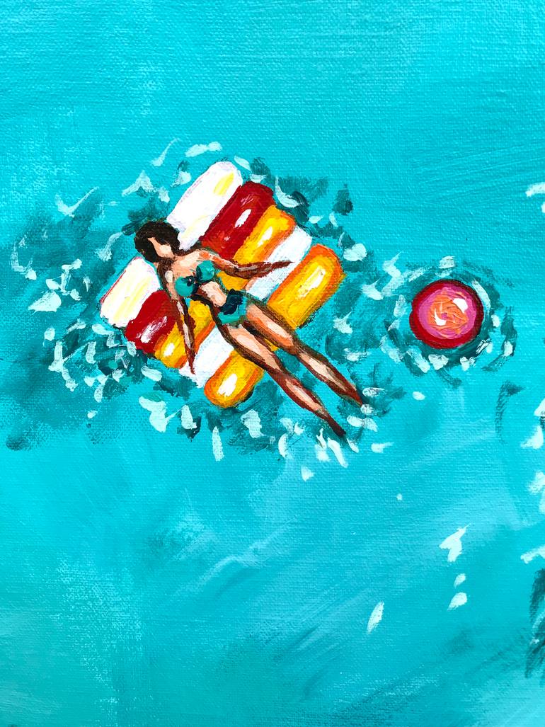 Original Abstract Expressionism Landscape Painting by Natalia Nosek Natxa