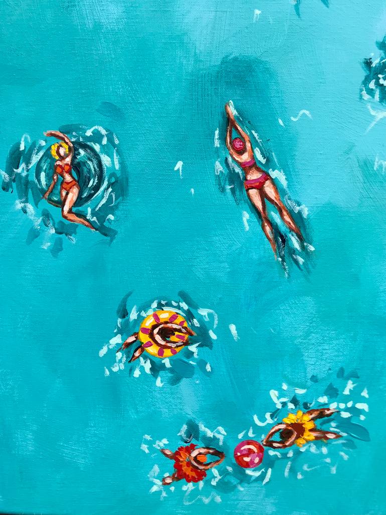 Original Abstract Expressionism Landscape Painting by Natalia Nosek Natxa