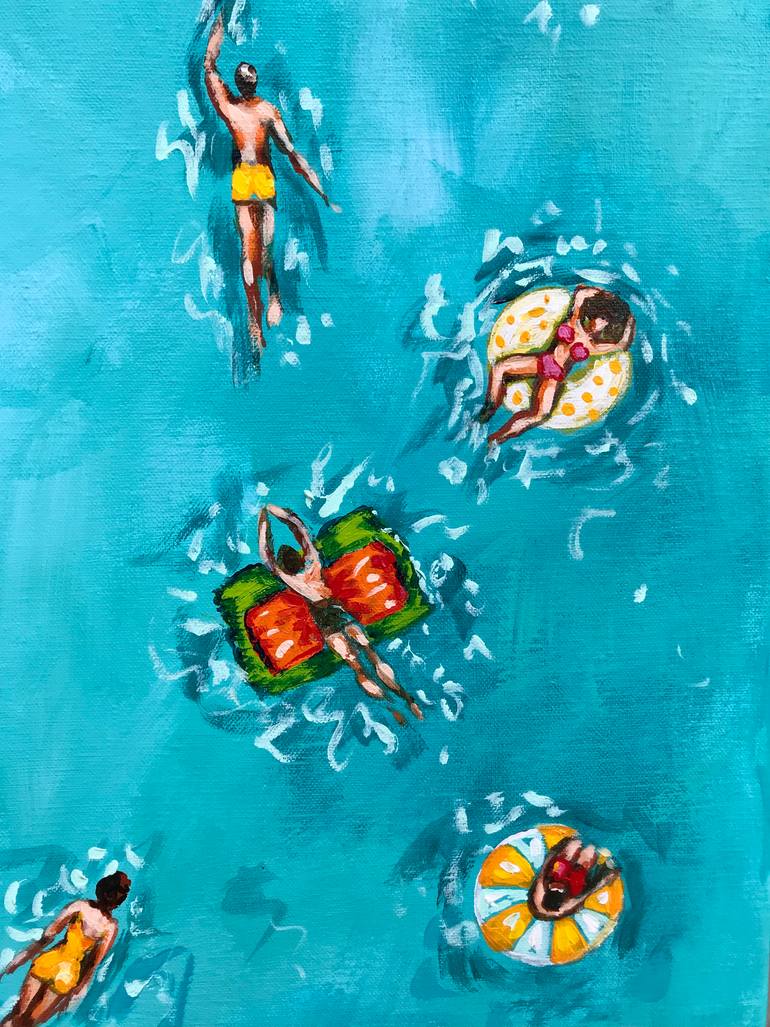 Original Abstract Expressionism Landscape Painting by Natalia Nosek Natxa