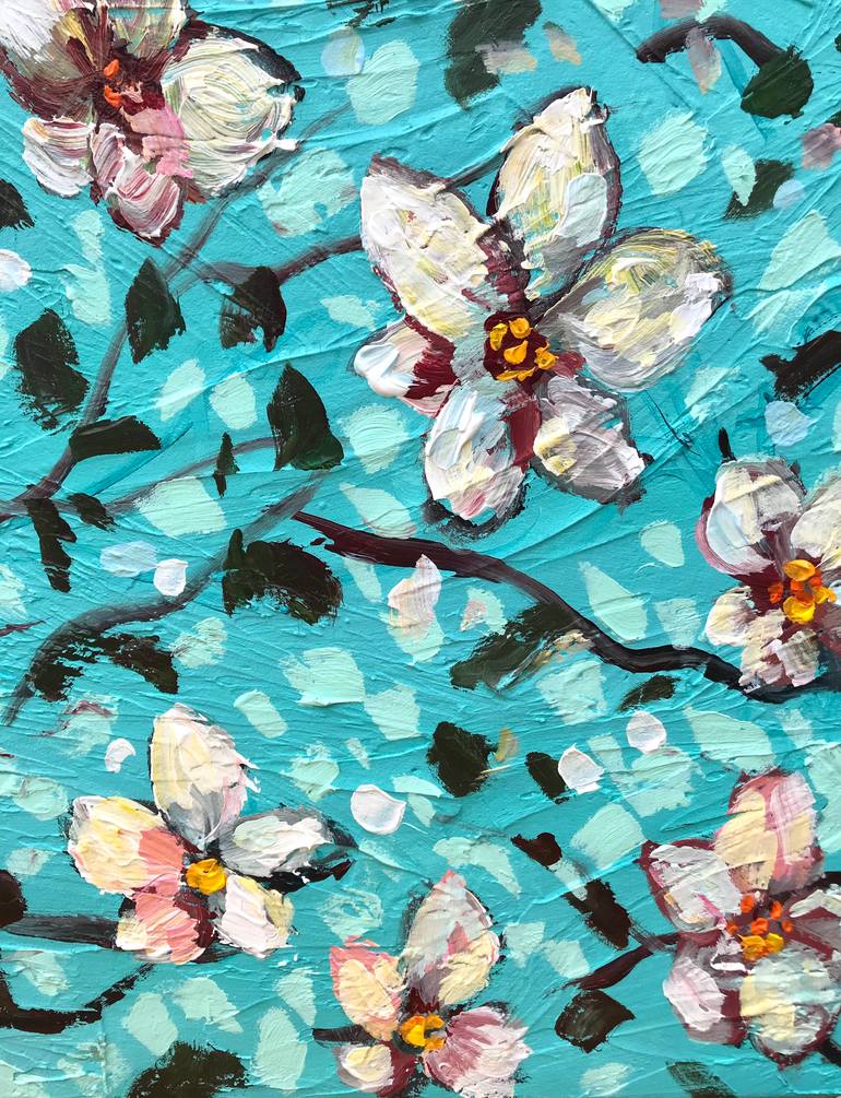 Original Abstract Expressionism Landscape Painting by Natalia Nosek Natxa