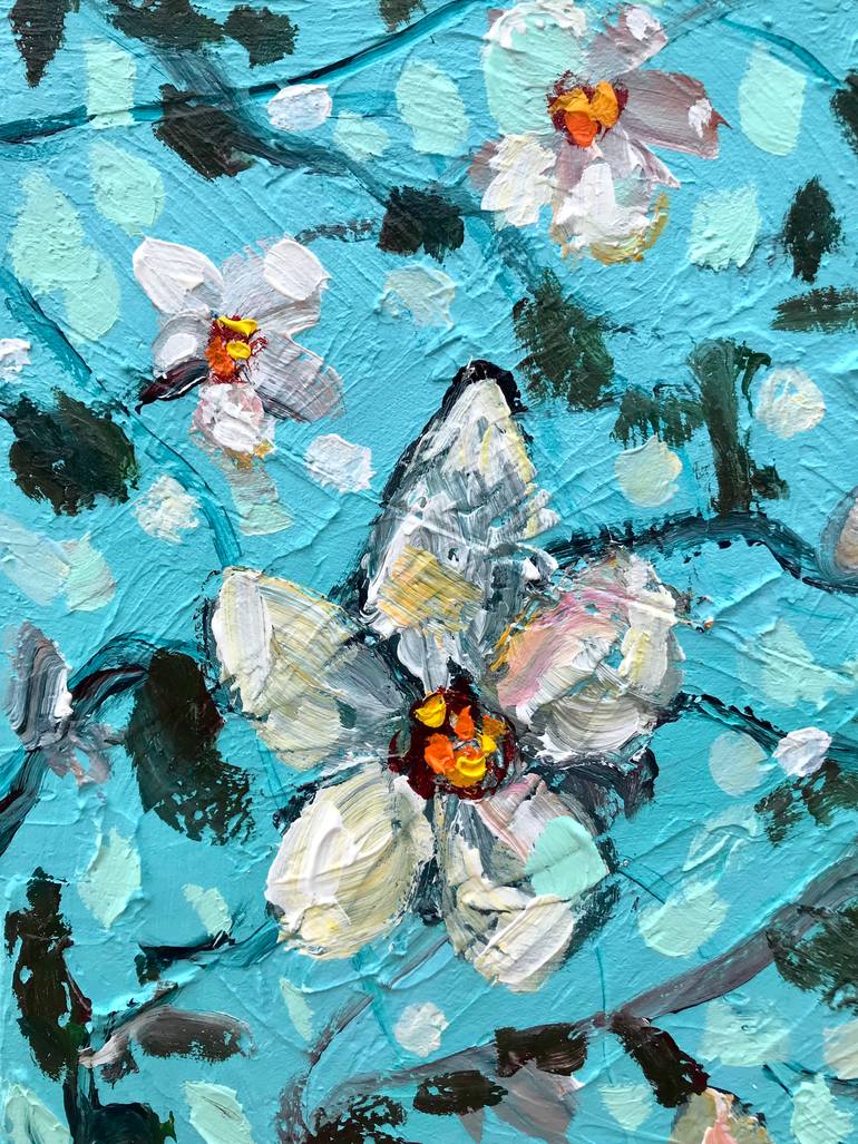 Original Abstract Expressionism Landscape Painting by Natalia Nosek Natxa