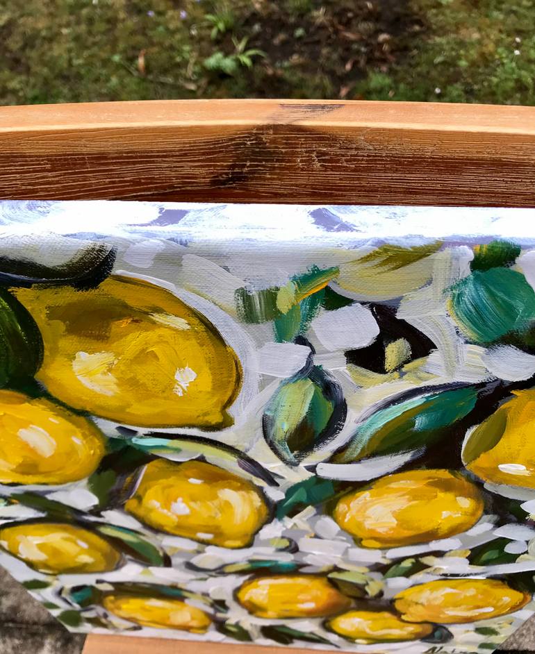 Original Abstract Expressionism Botanic Painting by Natalia Nosek Natxa