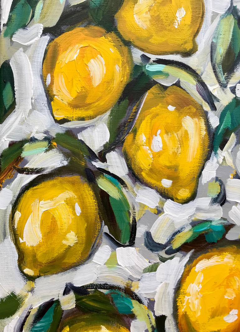 Original Abstract Expressionism Botanic Painting by Natalia Nosek Natxa