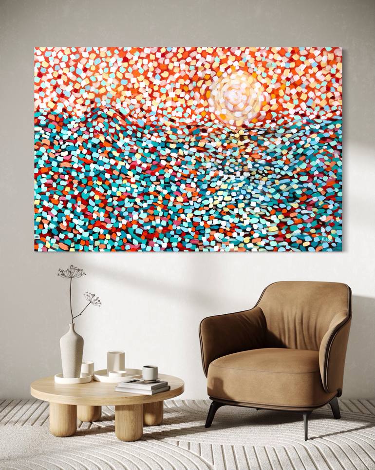 Original Abstract Expressionism Abstract Painting by Natalia Nosek Natxa