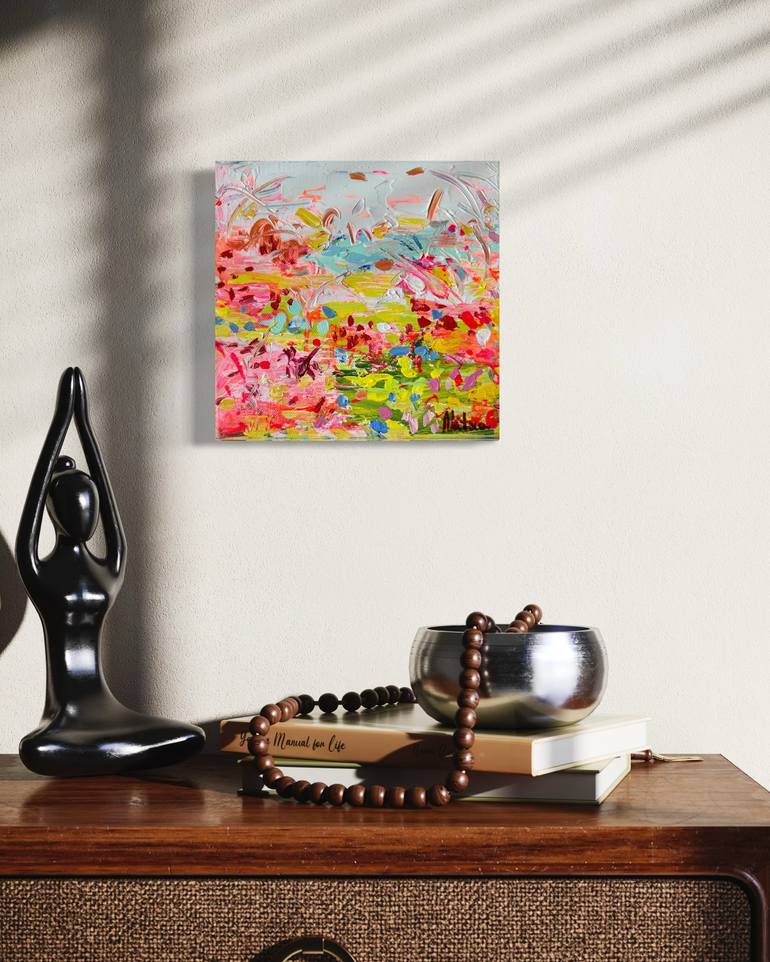 Original Abstract Expressionism Botanic Painting by Natalia Nosek Natxa