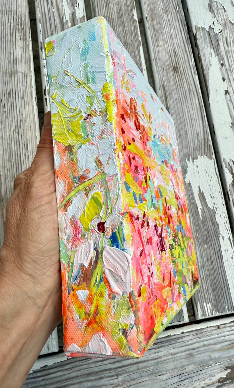 Original Abstract Expressionism Botanic Painting by Natalia Nosek Natxa