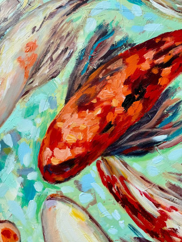 Original Abstract Expressionism Animal Painting by Natalia Nosek Natxa