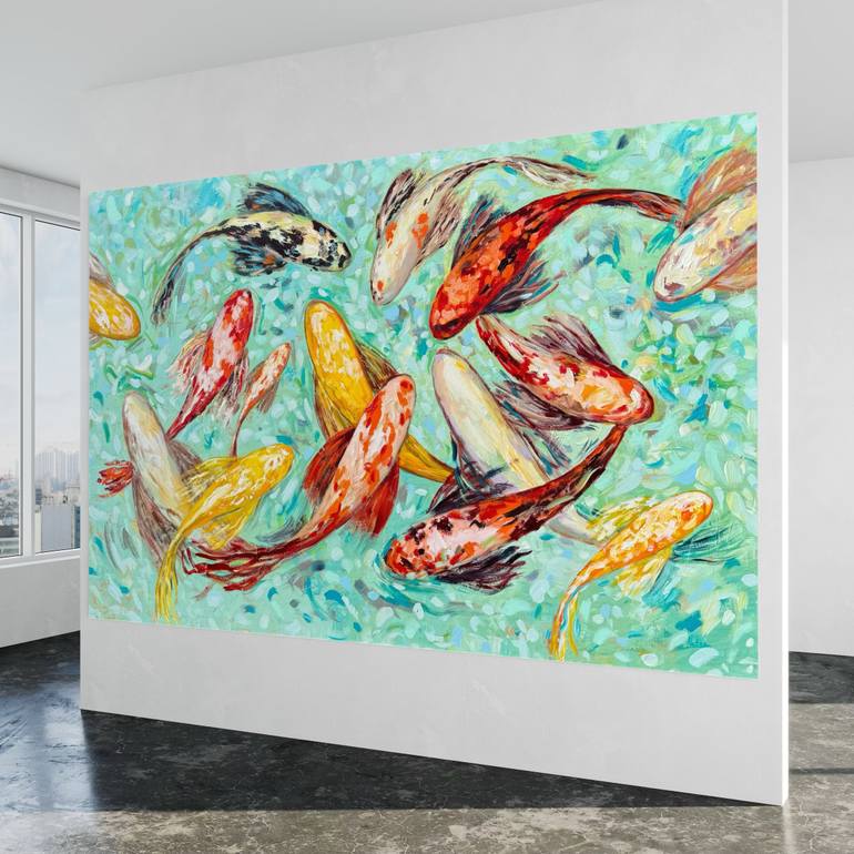 Original Abstract Expressionism Animal Painting by Natalia Nosek Natxa