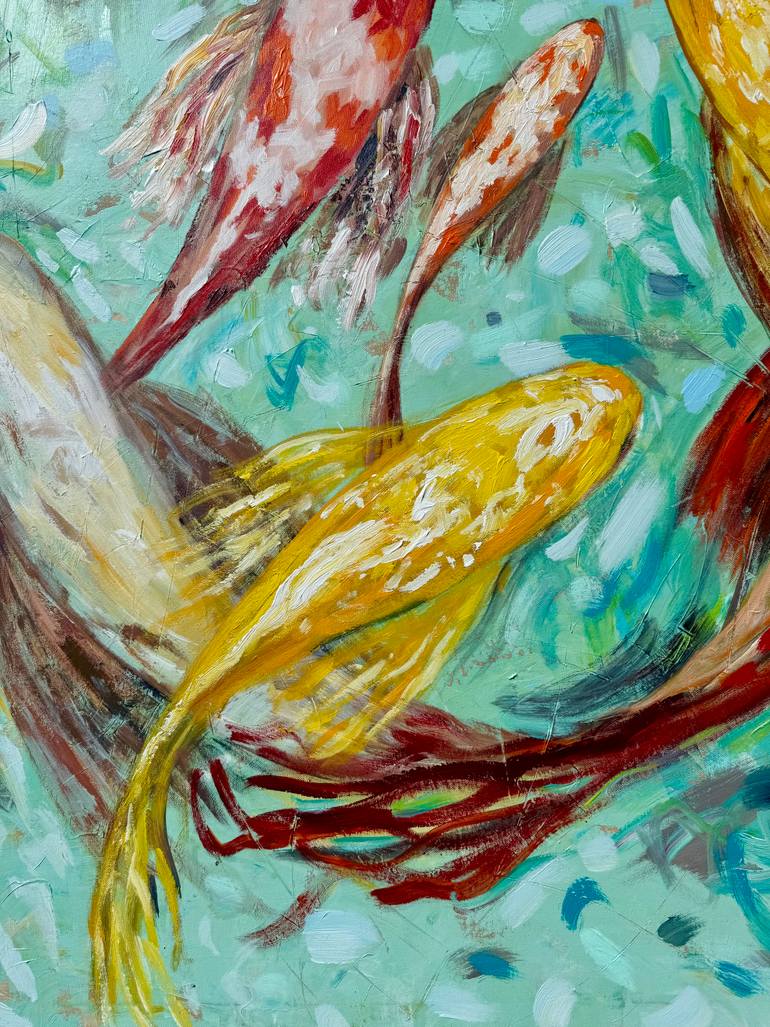 Original Abstract Expressionism Animal Painting by Natalia Nosek Natxa