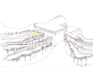 Original Contemporary Architecture Drawings by Martín Marro