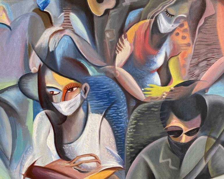 Original Figurative People Painting by Gede Juliantara