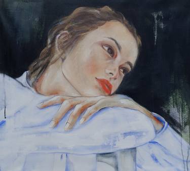 Original Portraiture Women Paintings by Katarina Branisova