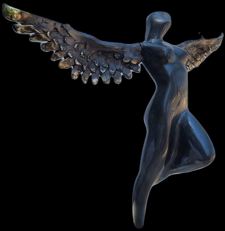 Original Art Deco Fantasy Sculpture by Alexandru Marinete