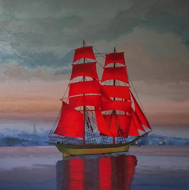Original Sailboat Paintings by Tatiana Ignat